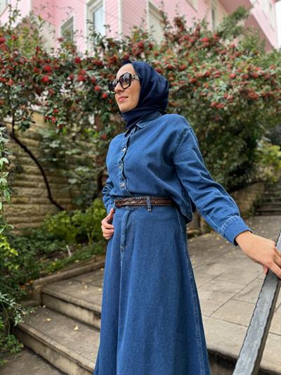 Vella Denim Kadın Gömlek Lacivert