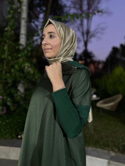 Yaka Detaylı Kadın Tunik Yeşil