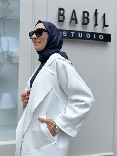 Yandan Cepli Yasa Kol Kadın Kap Ekru