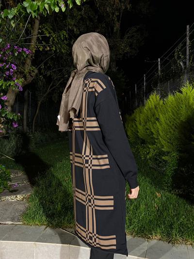 Zımbalı Triko Tunik Siyah
