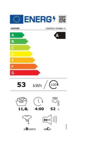 Hoover H3WPS4116TMB5-17 11 kg 1400 Devir Çamaşır Makinesi