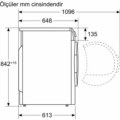 Profilo KM961RCTR 9 kg Çamaşır Kurutma Makinesi