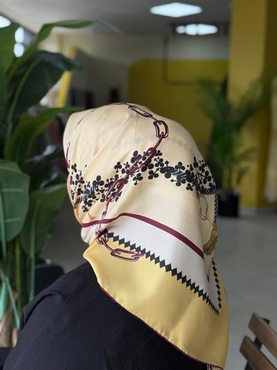 Golden Loop Twill Eşarp - Butter