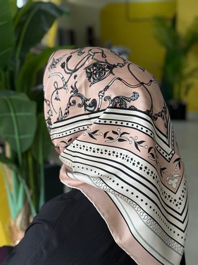 Sunny Twill Eşarp-Pudra