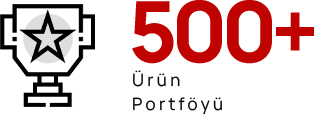 500+ Ürün Portföyü