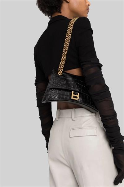 Balenciaga Kadın Omuz Çantası Siyah