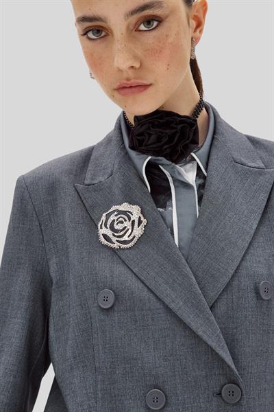 Blugirl Kadın Blazer Ceket Gri