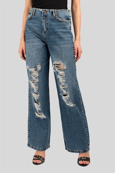 Blugirl Kadın Jean Pantalon Mavi