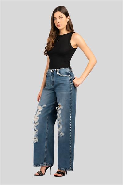 Blugirl Kadın Jean Pantalon Mavi