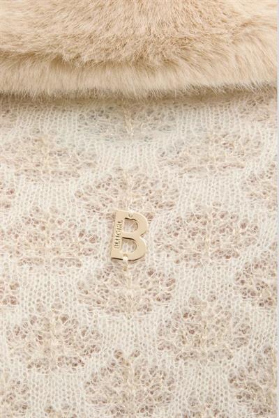 Blugirl Kadın Peluş Taşlı Hırka Krem