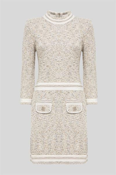 Blugirl Kadın Triko Elbise Krem