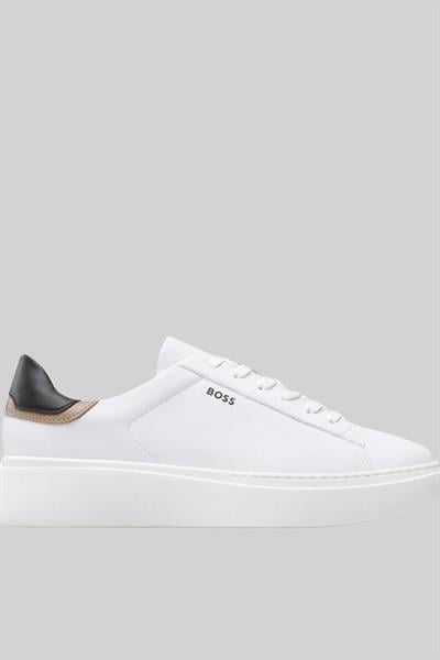 Boss Amber Deri  Kadın Sneaker Beyaz