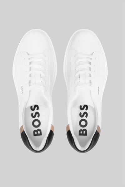 Boss Amber Deri  Kadın Sneaker Beyaz