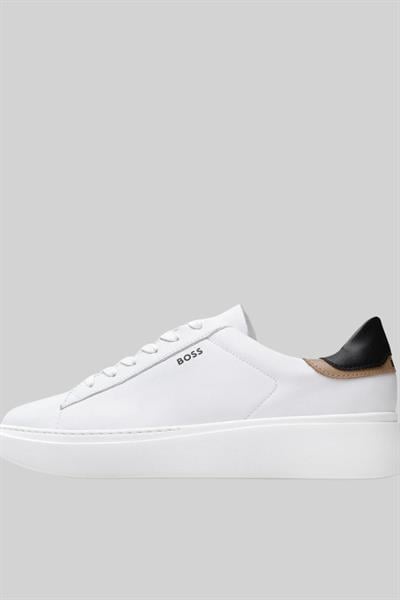 Boss Amber Deri  Kadın Sneaker Beyaz