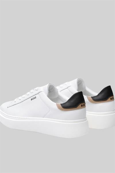 Boss Amber Deri  Kadın Sneaker Beyaz