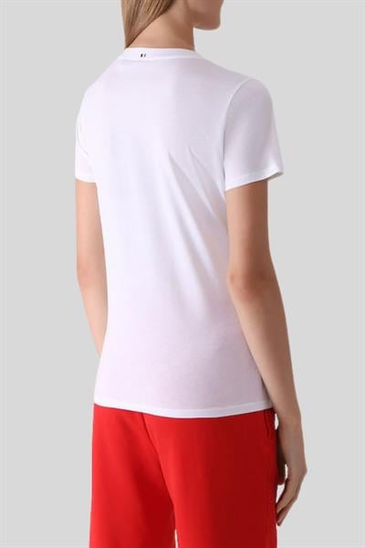 Boss Baskılı Kadın T-Shirt Beyaz 101