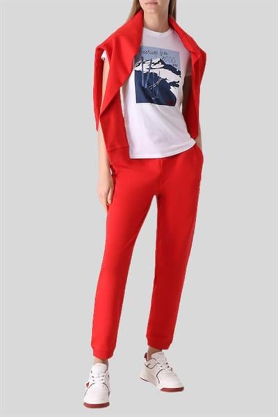 Boss Baskılı Kadın T-Shirt Beyaz 101