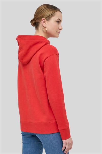 Boss Baskılı Kapüşonlu Kadın Sweatshirt Turuncu 622