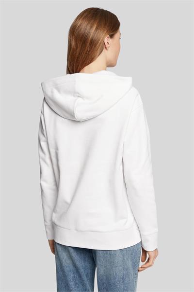 Boss Baskılı Kapüşonlu Kadın Sweatshirt Beyaz 100