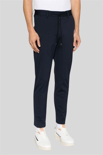 Boss Belden Bağlamalı Streç Jarseden Slim Fit Erkek Pantolon Lacivert 404