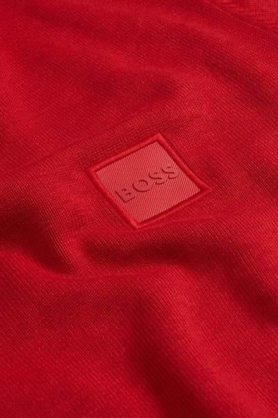 Boss Bisiklet Yaka Erkek Triko Kazak Kırmızı 624