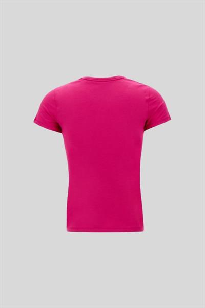 Boss Bisiklet Yaka Kadın T-Shirt Pembe 674