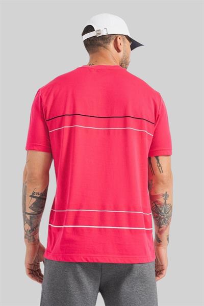 Boss Bisiklet Yaka Regular Fit Erkek T-Shirt Pembe