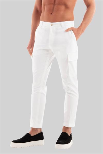 Boss C-Pepe Relaxed Fit Erkek Pantolon Beyaz 102