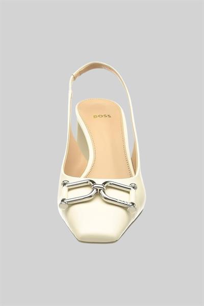 Boss Charlotte Sling Kadın Topuklu Ayakkabı Beyaz
