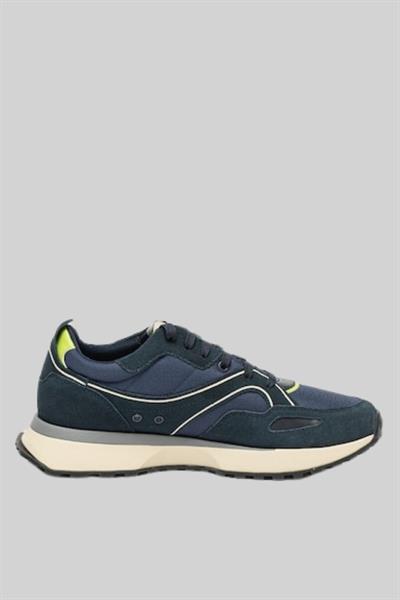 Boss Deri İlaveli Jonah Erkek Sneaker Mavi 401