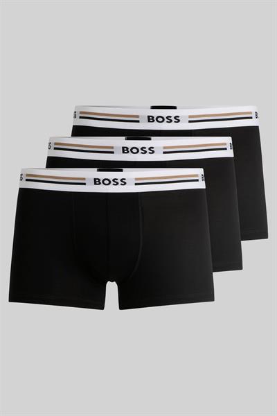 Boss Erkek 3 Lü Boxer Siyah