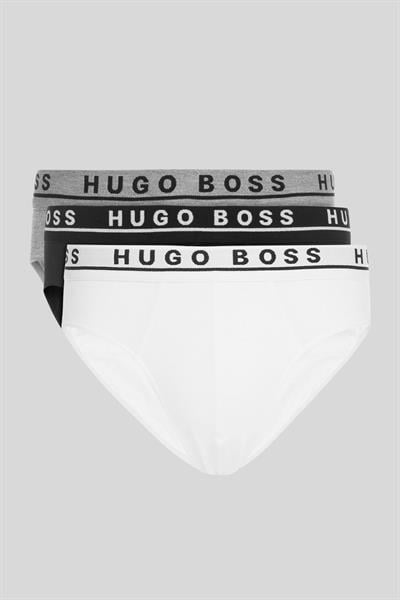 Boss Erkek 3lü Set Logolu Pamuklu Külot Çok Renkli