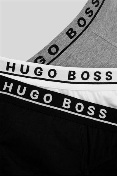 Boss Erkek 3lü Set Logolu Pamuklu Külot Çok Renkli