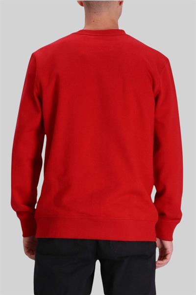 Boss Erkek Bisiklet Yaka Sweatshirt Kırmızı