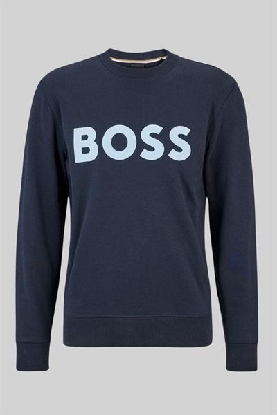 Boss Erkek Bisiklet Yaka Sweatshirt Lacivert 404