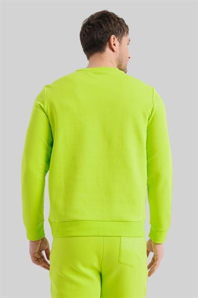 Boss Erkek Bisiklet Yaka Sweatshirt Yeşil