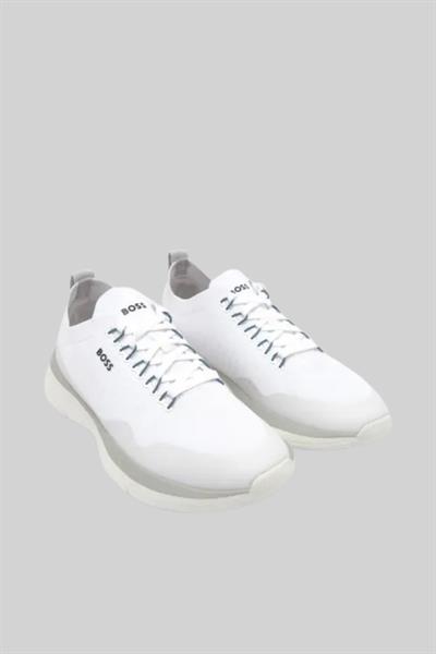 Boss Erkek Dean Run Sneaker Beyaz 100