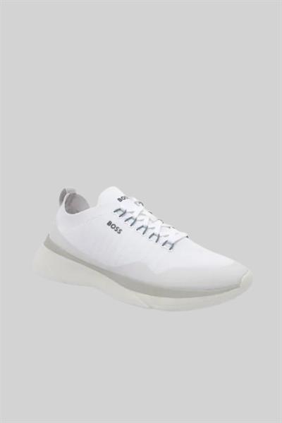 Boss Erkek Dean Run Sneaker Beyaz 100