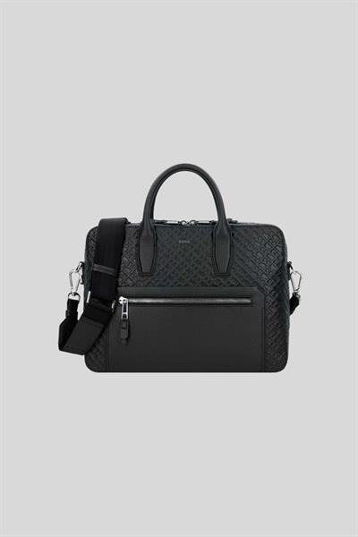 Boss Erkek Deri Evrak Çantası Siyah