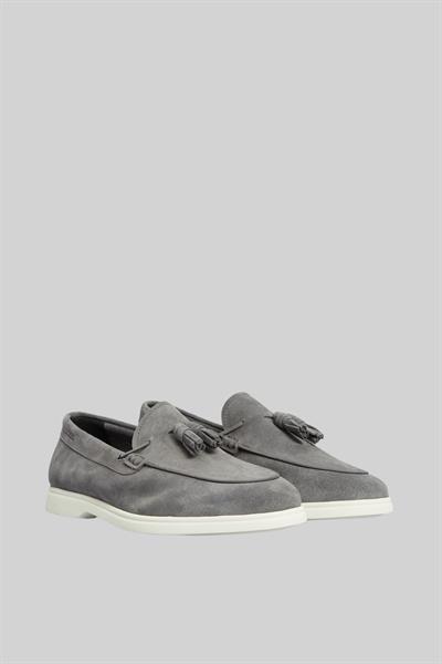Boss Erkek Deri Loafer Gri