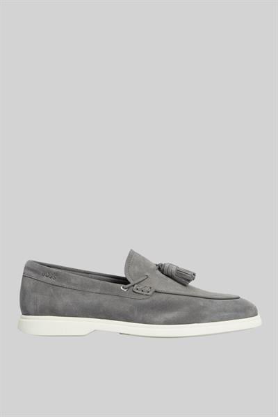 Boss Erkek Deri Loafer Gri