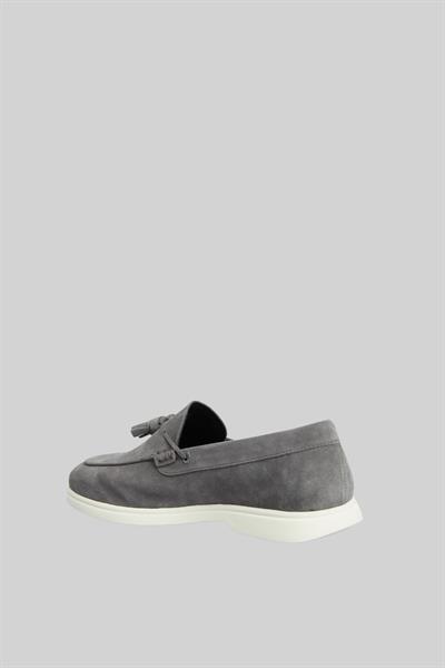 Boss Erkek Deri Loafer Gri