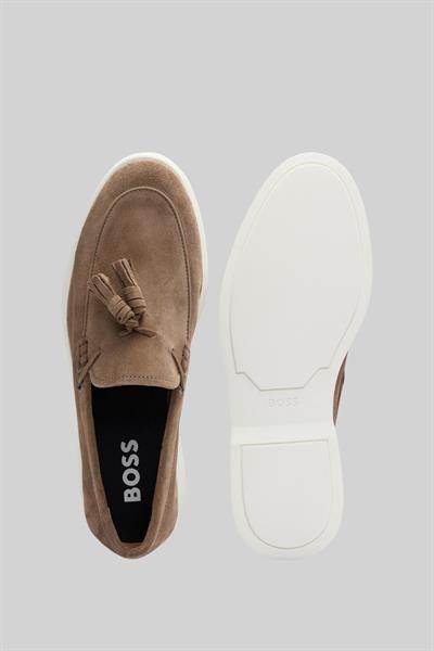 Boss Erkek Deri Loafer Kahverengi