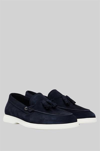 Boss Erkek Deri Loafer Mavi 401