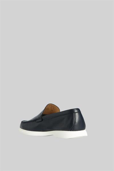 Boss Erkek Deri Loafer Mavi 401