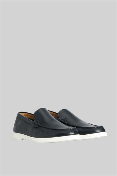 Boss Erkek Deri Loafer Mavi 401