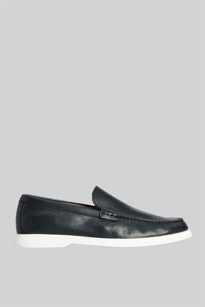Boss Erkek Deri Loafer Mavi 401
