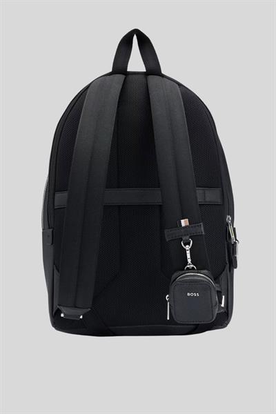 Boss Erkek Deri Sırt Çantası Siyah