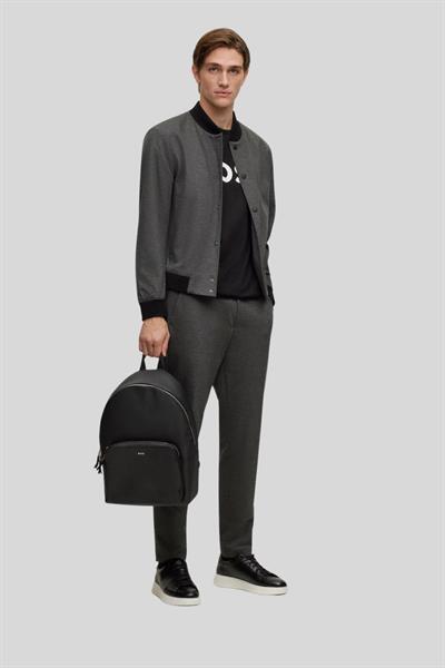 Boss Erkek Deri Sırt Çantası Siyah