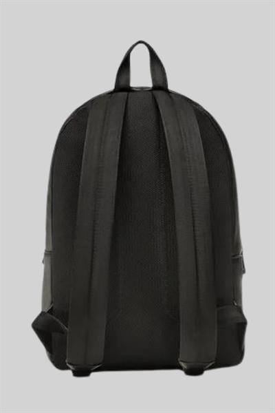 Boss Erkek Fermuar Kapamalı Üç Gözlü Sırt Askılı Sırt Çantası Siyah